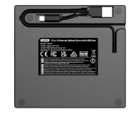 UNITEK Nagrywarka zewnętrzna DVD/CD, Hub USB 5Gbps, czytnik kart SD T1037A01 - 1348619 - zdjęcie 3